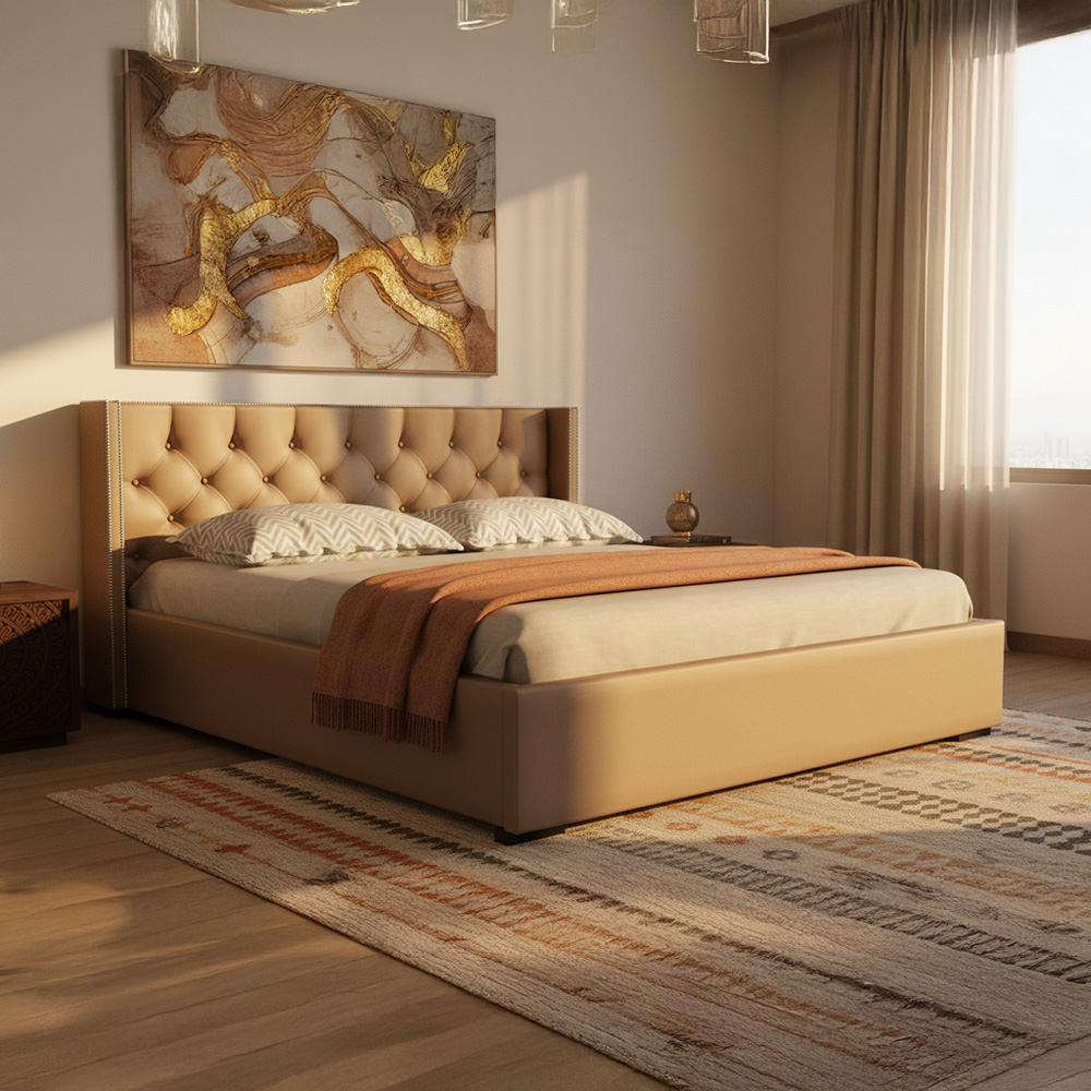 Tortilla Brown Bed-Queen size